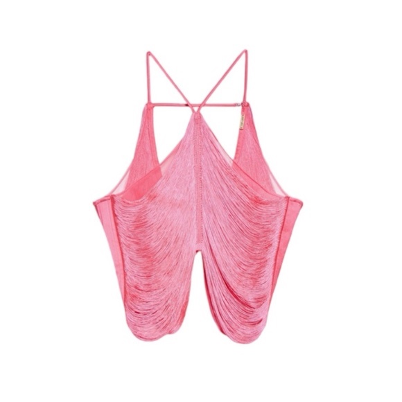 Cult Gaia Quella Fringe Crop Top size XS NWT - Picture 4 of 6